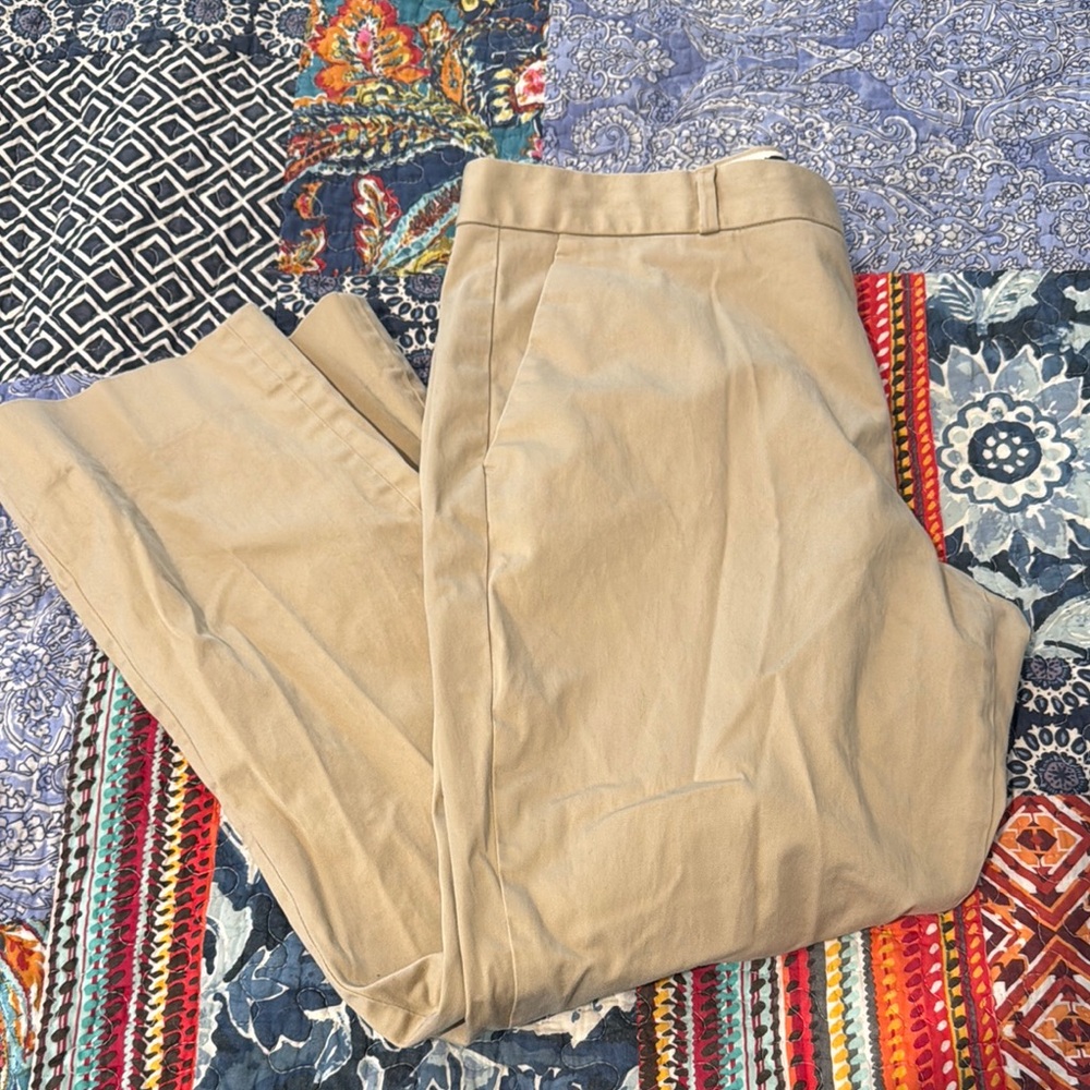 Banana Republic Avery Tan Ankle Cropped Pants